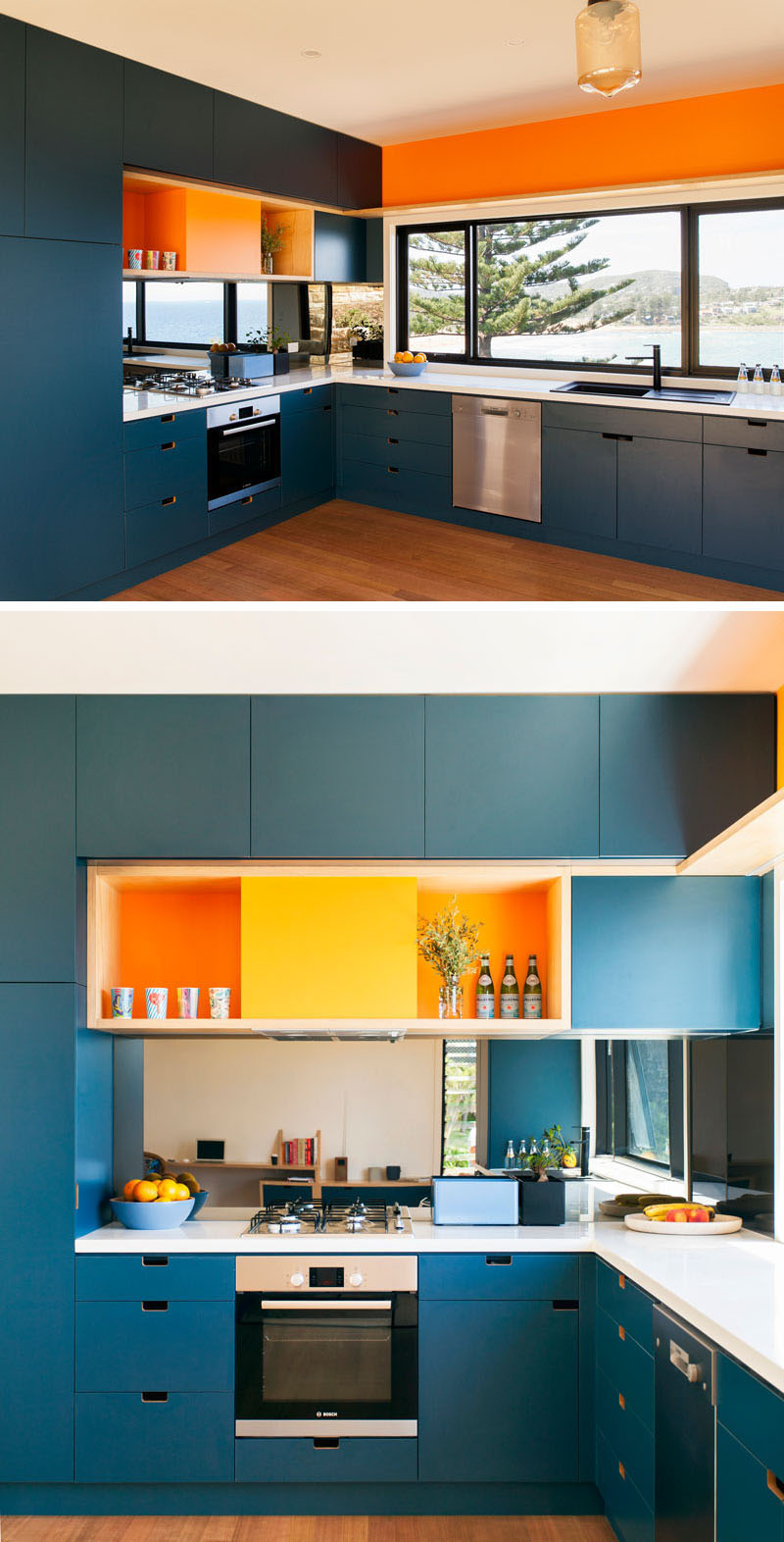 12 Gợi ý cho một tủ bếp hoàn hảo với tông màu xanh