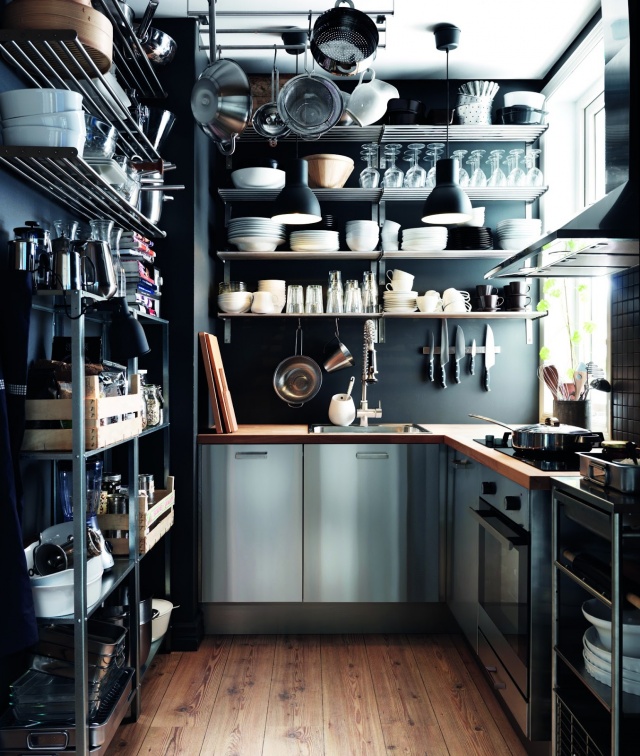 20 Ý tưởng tuyệt vời cho phòng bếp nhỏ y tuong nha bep nho 15