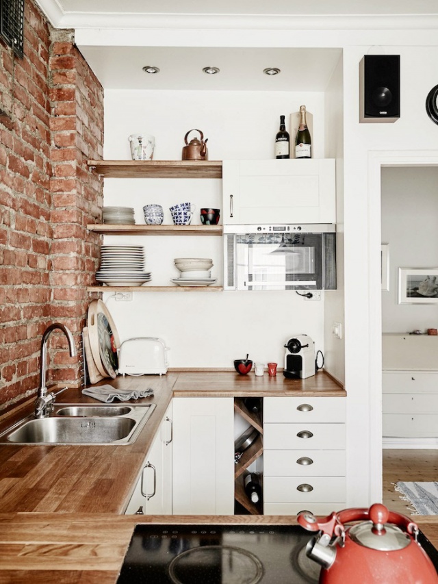 20 Ý tưởng tuyệt vời cho phòng bếp nhỏ y tuong nha bep nho 5