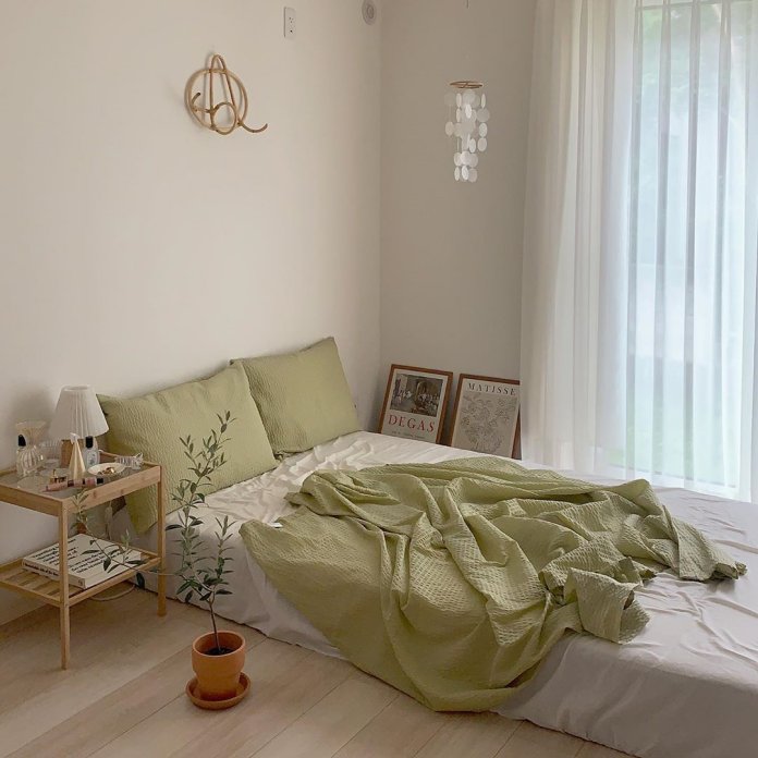 10 Cách đơn giản và tiết kiệm để trang trí phòng ngủ kiểu Hàn Quốc phong ngu kieu han quoc 2